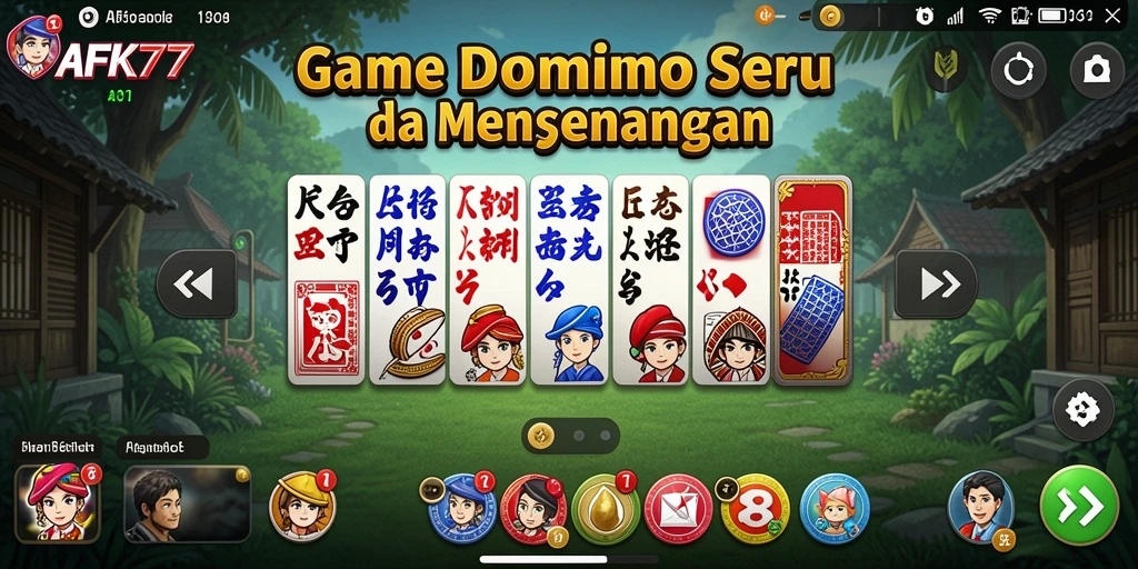 Screenshot dari gameplay AFK77 yang seru dan penuh strategi permainan Domino.