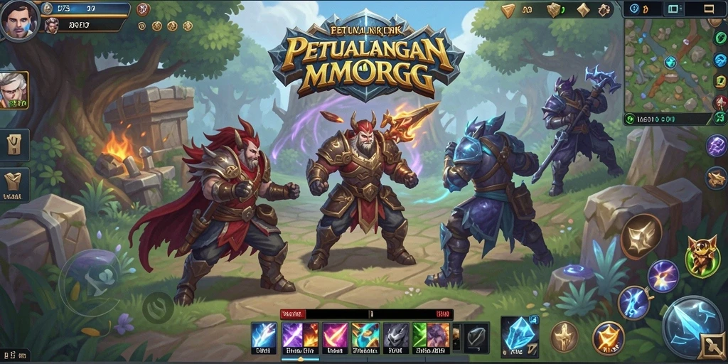 Tampilan gameplay D73 yang menakjubkan di dunia MMORPG.