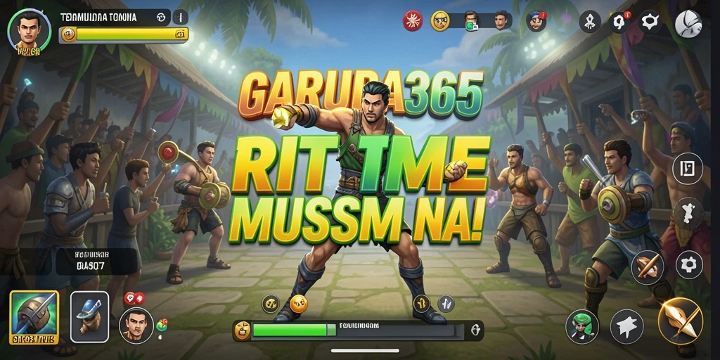 Tampilan gameplay GARUDA365 dengan berbagai alat musik yang menarik.