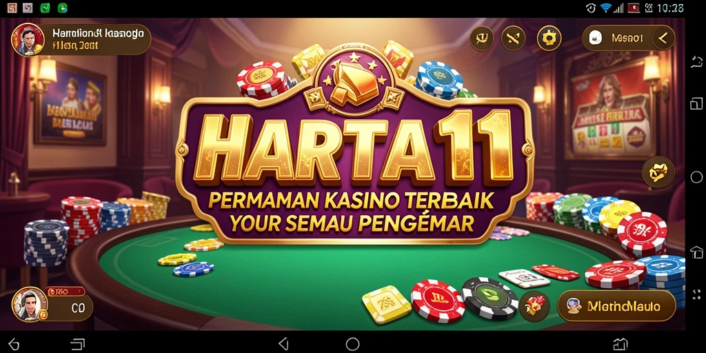 Tangkapan layar HARTA11 menampilkan suasana gameplay Kasino yang mengasyikkan.