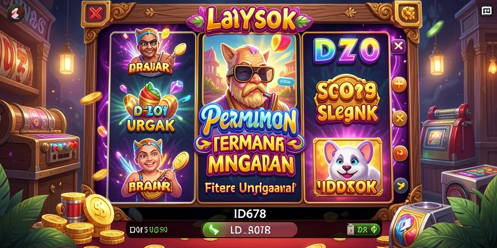 Screenshot gameplay ID678 menunjukkan keseruan permainan slot yang menantang.