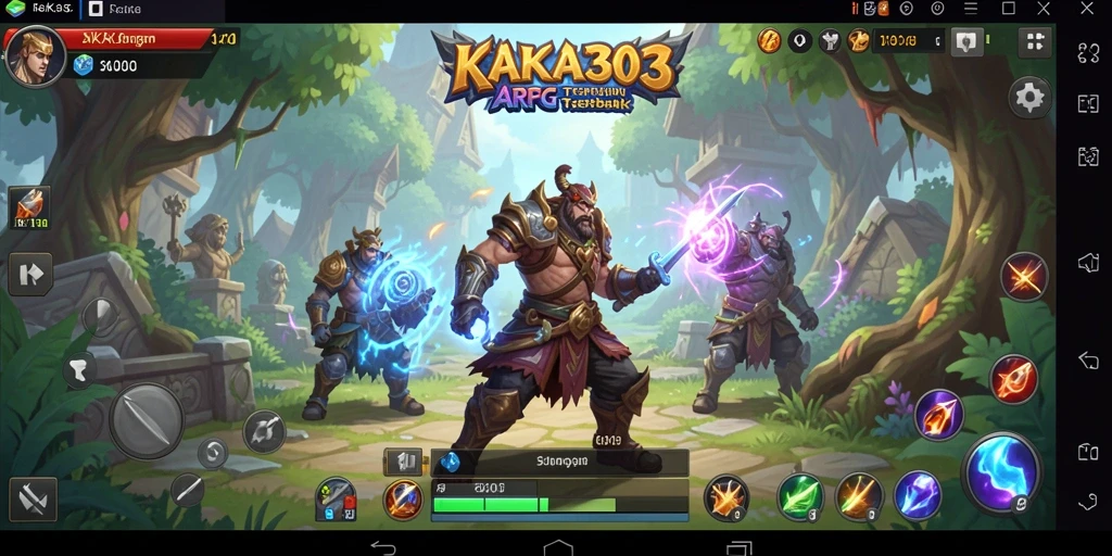 Screenshot KAKA303 menunjukkan aksi seru dalam pertarungan ARPG.