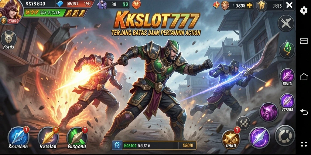 Tampilan gameplay KKSLOT777 yang seru dan penuh aksi.