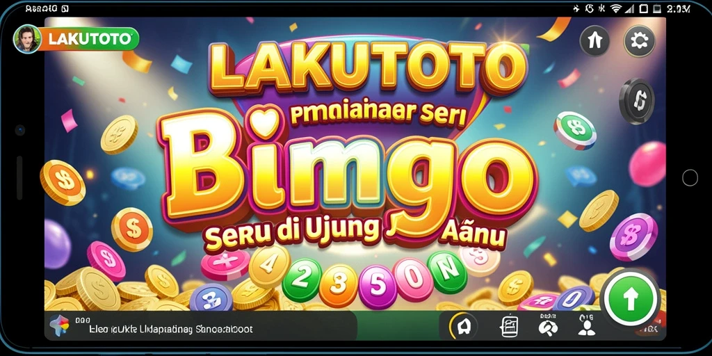Tampilan gameplay menarik dari LAKUTOTO, serunya bermain Bingo.