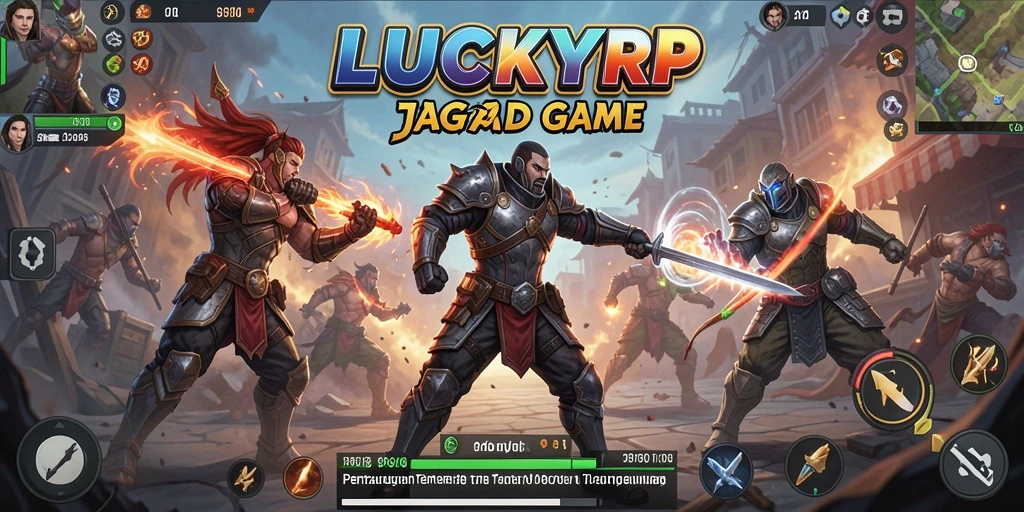 Tampilan gameplay LUCKYRP yang mendebarkan dan kompetitif.