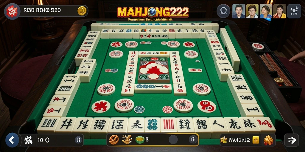 Tampilan gameplay seru di MAHJONG222 dengan banyak pemain Bingo.