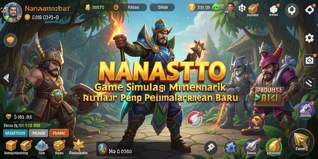 Screenshot gameplay NANASTOTO yang menunjukkan interaksi pemain dan grafik menarik.