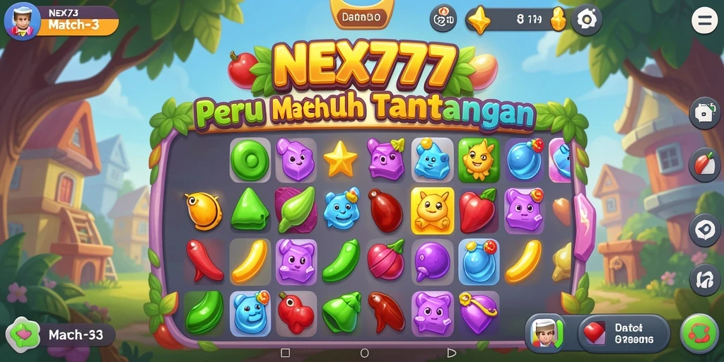 Tampilan gameplay NEX777 yang penuh warna dan menarik.