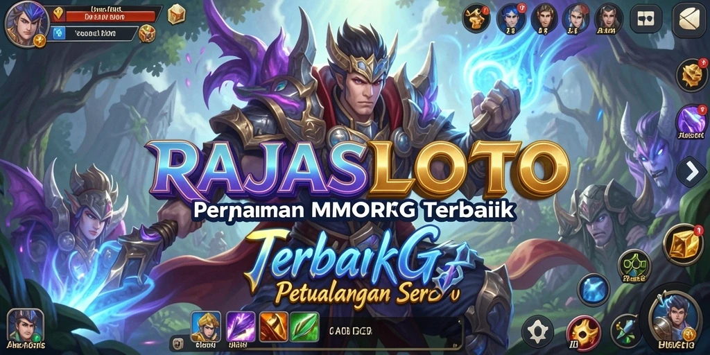 Tangkapan layar gameplay RAJASLOTO menampilkan aksi seru dalam pertempuran MMORPG.