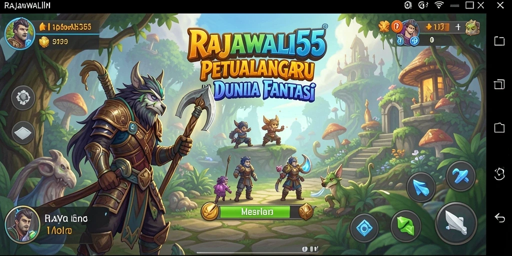 Tampilan gameplay RAJAWALI55 yang penuh aksi dan petualangan.