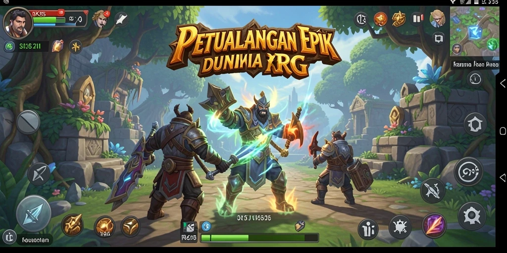 Tampilan epic dari pertempuran RPG di RK55.