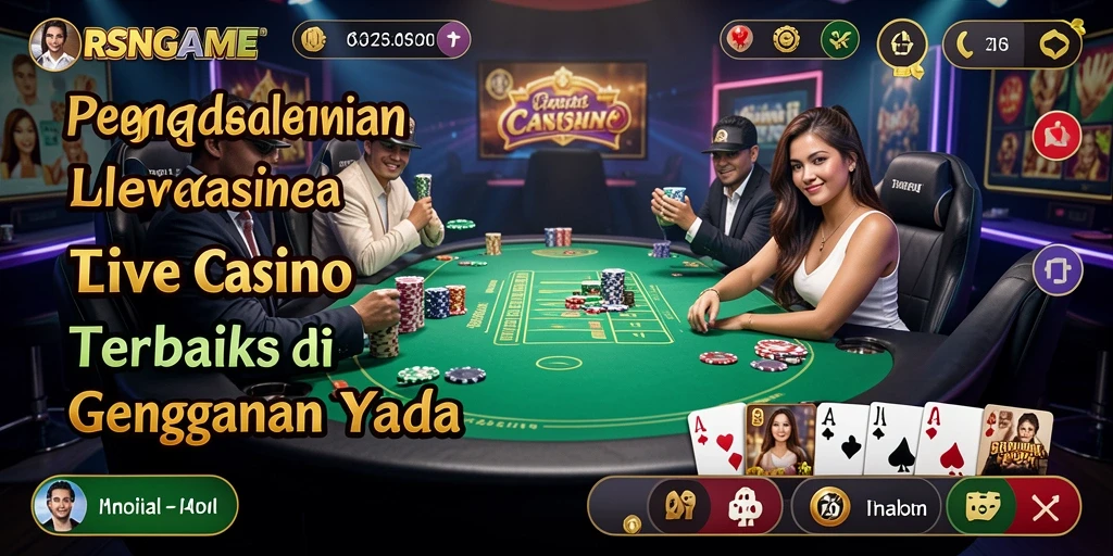 Gameplay menarik dari RSNGAME yang menampilkan dealer langsung.
