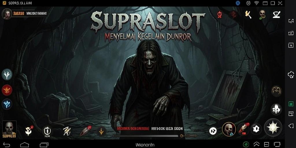 Gameplay SUPRASLOT yang penuh ketegangan dan kengerian.