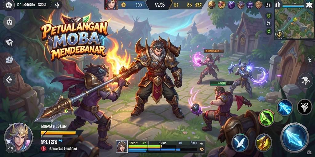 Tangkapan layar dari gameplay mendebarkan di V21.