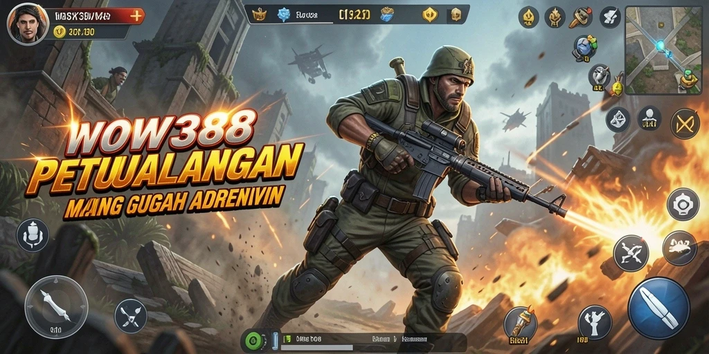 Tampilan gameplay WOW388 yang penuh aksi dan tantangan.