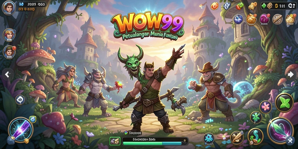 Tampilan gameplay WOW99 yang penuh aksi dan petualangan.