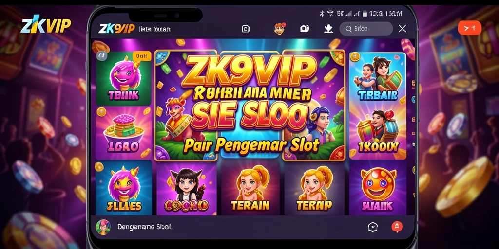 Tampilan antarmuka ZK9VIP dengan berbagai pilihan mesin Slot yang mengasyikkan.