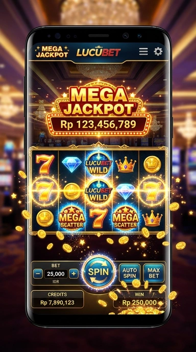 Proses unduh aplikasi lucubet yang mudah.